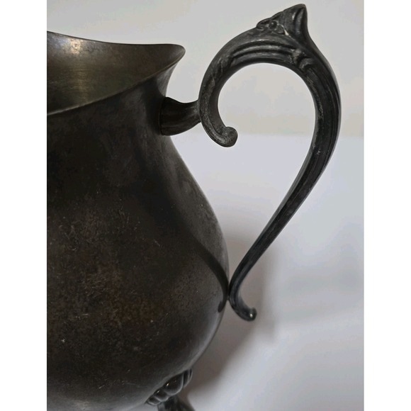Vintage Leonard Silverplate Footed Water Pitcher With Ice Lip American Victorian - Picture 8 of 11